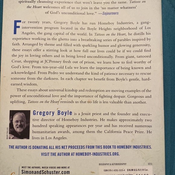 Tattoos on the heart the power of boundless compassion by Gregory Boyle - Picture 3 of 4